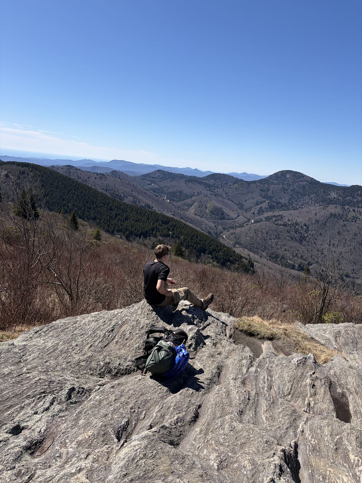 Overlooking the mountains in North Carolina